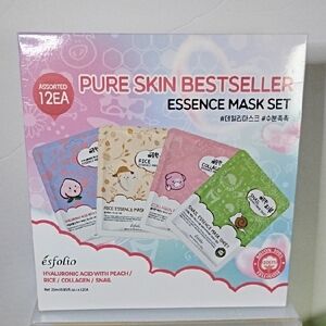 Esfolio Pure Skin Bestseller Essence Mask Set - Assorted 12 Pack Korean Beauty